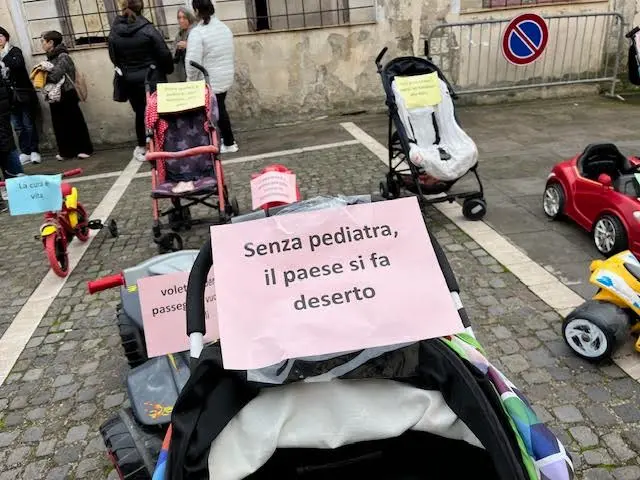 La protesta (Foto Sara Pinna)