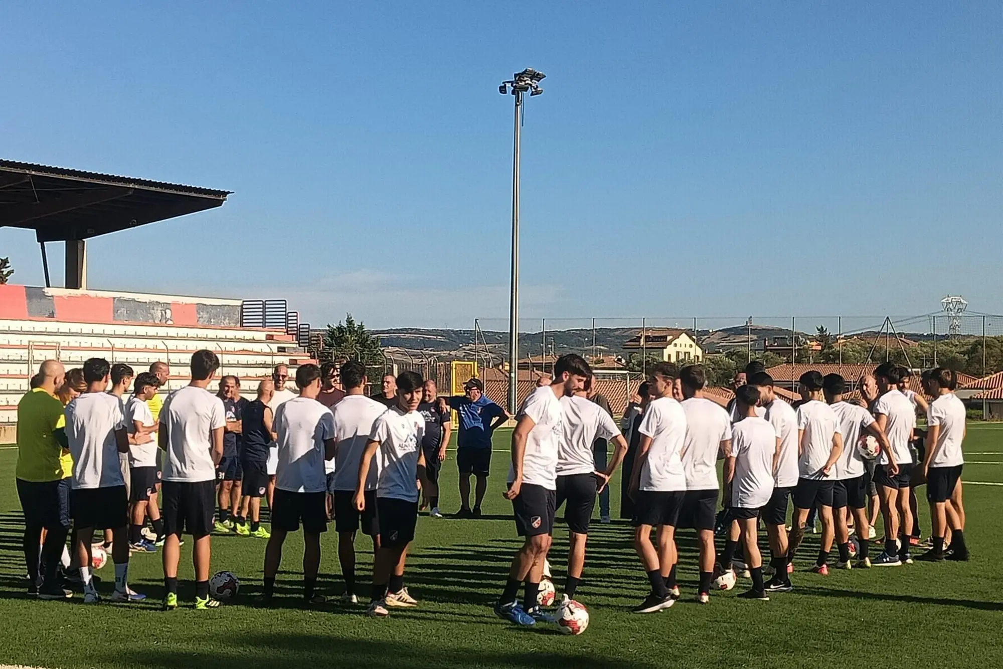 Un allenamento dell'Usinese