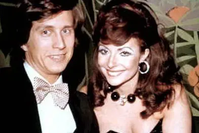 Patrizia Reggiani col marito Maurizio Gucci