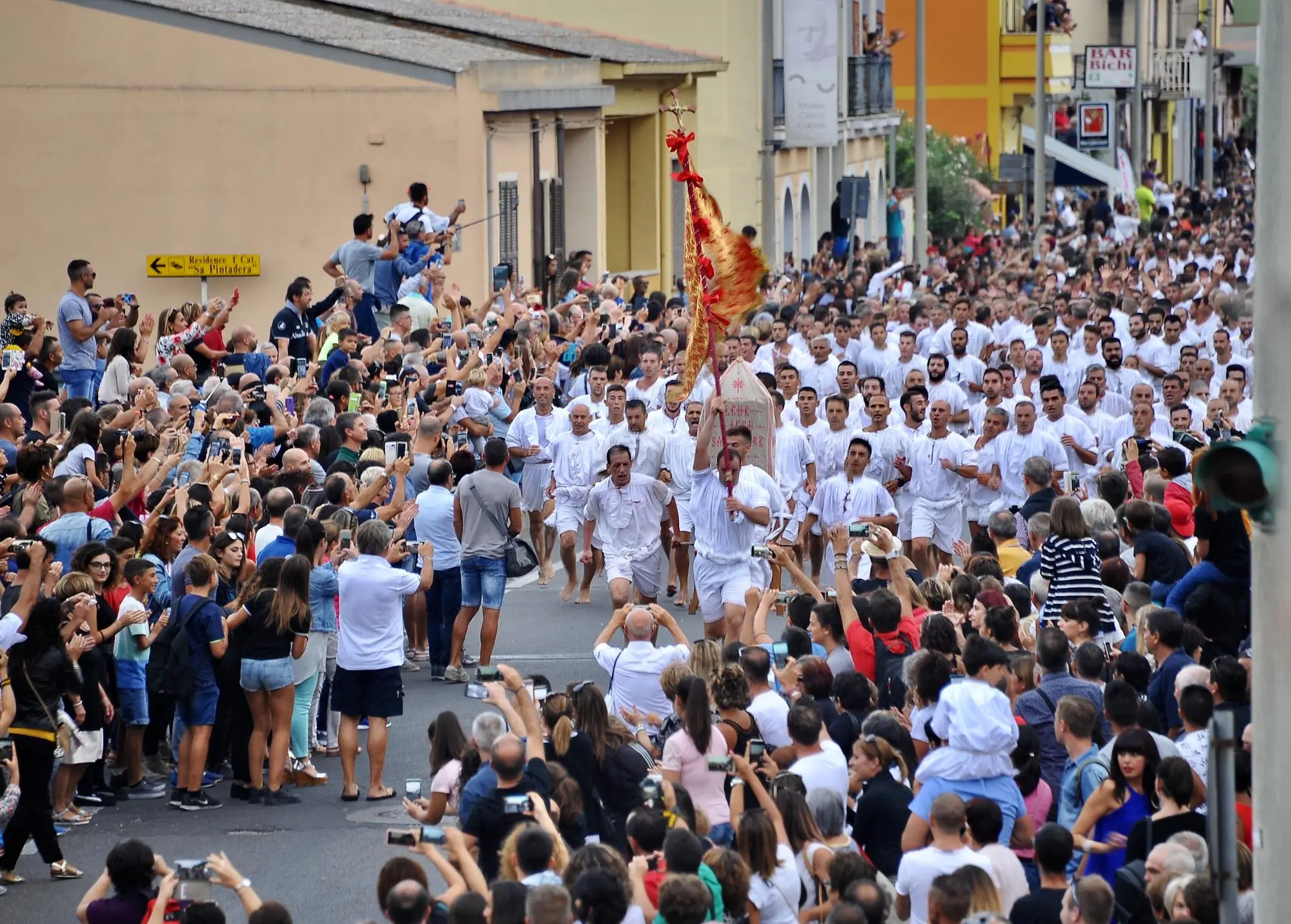 Cabras. Corsa degli scalzi. 3.09.17 foto Alessandra Chergia