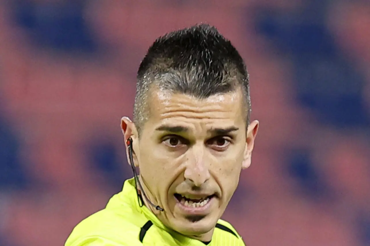 L'arbitro Livio Marinelli (foto Ansa)