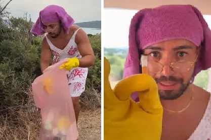Zwei Einzelbilder aus dem Video