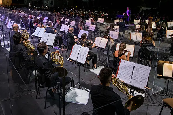 L'orchestra del Lirico di Cagliari (foto @TeatroLirico - Tolu)