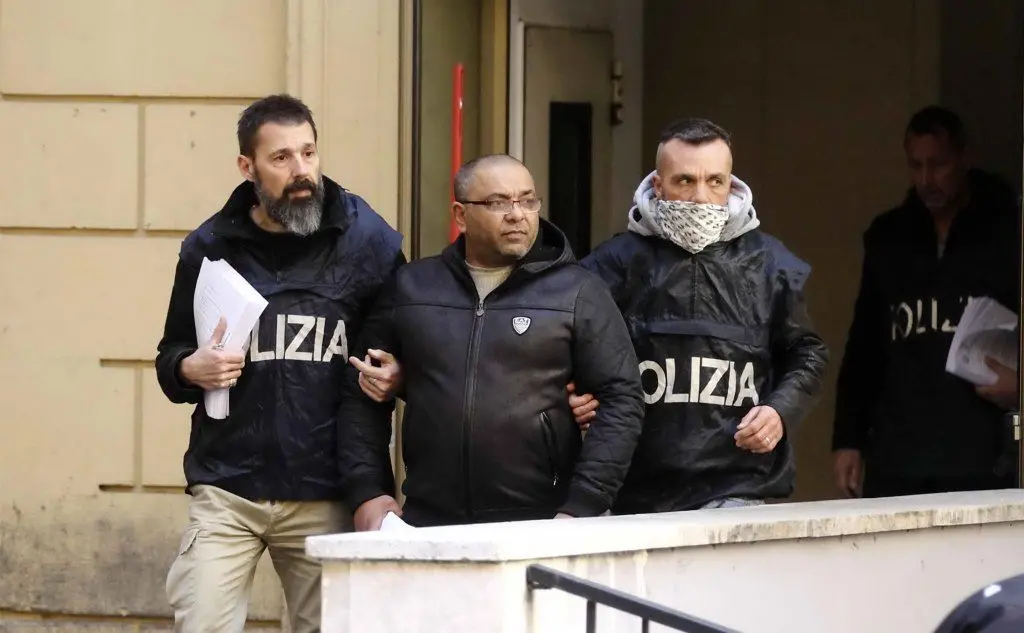 Carmine Spada detto Romoletto, considerato il capo del clan, arrestato lo scorso 25 gennaio (Ansa)