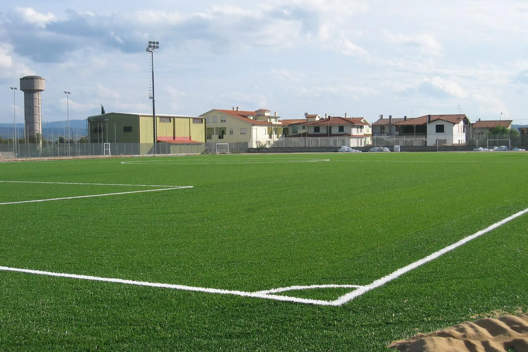 Il campo sportivo di Senorbì (foto Sirigu)
