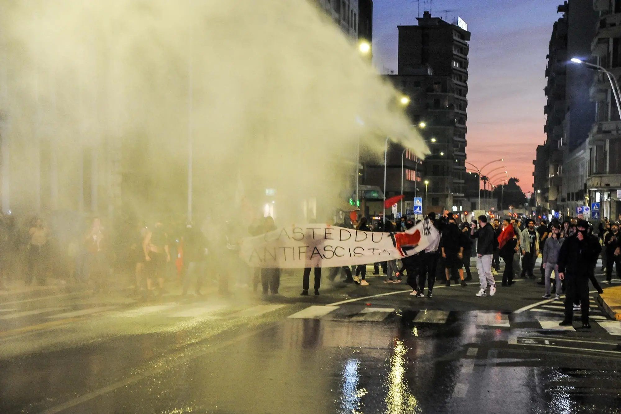 Una delle manifestazioni contestate