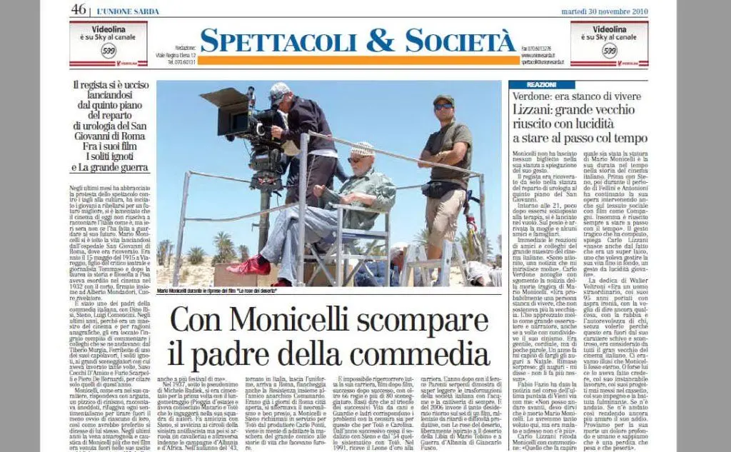 La notizia su L'Unione Sarda