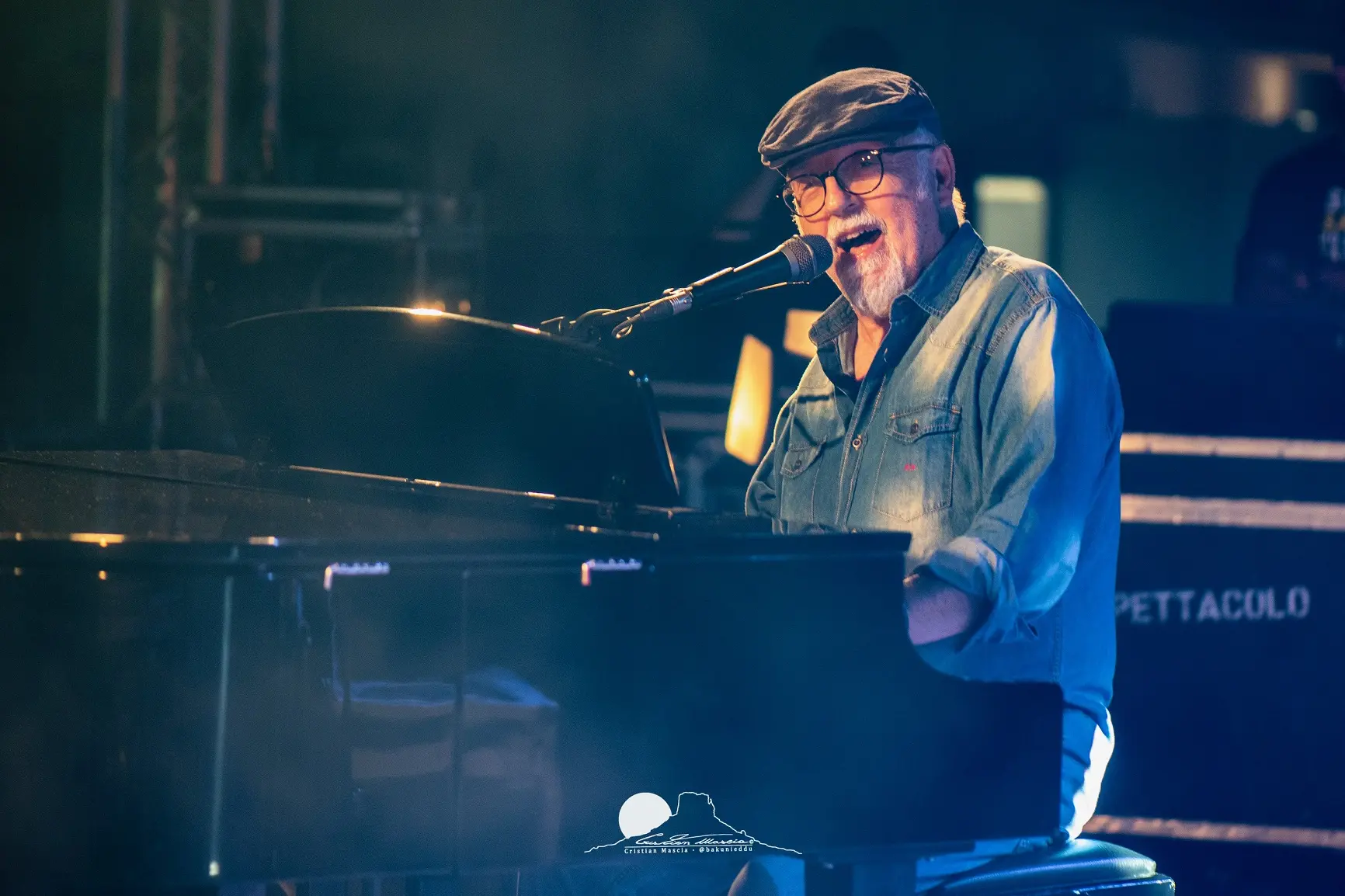 Piero Marras durante un concerto (foto concessa)