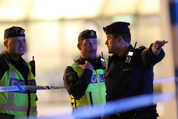 Polizia svedese (foto Ansa)