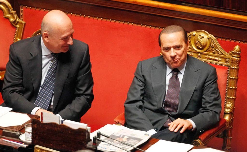 Con Silvio Berlusconi (Ansa)