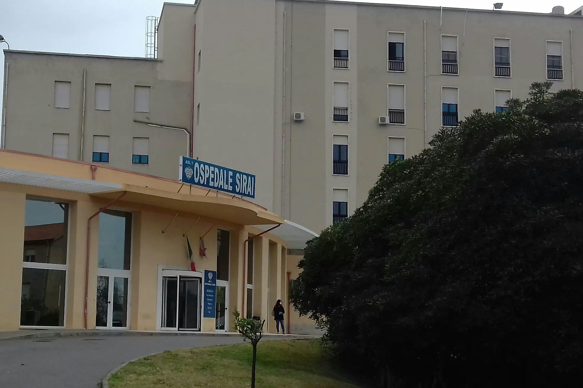 L'ospedale Sirai di Carbonia (foto Scano)