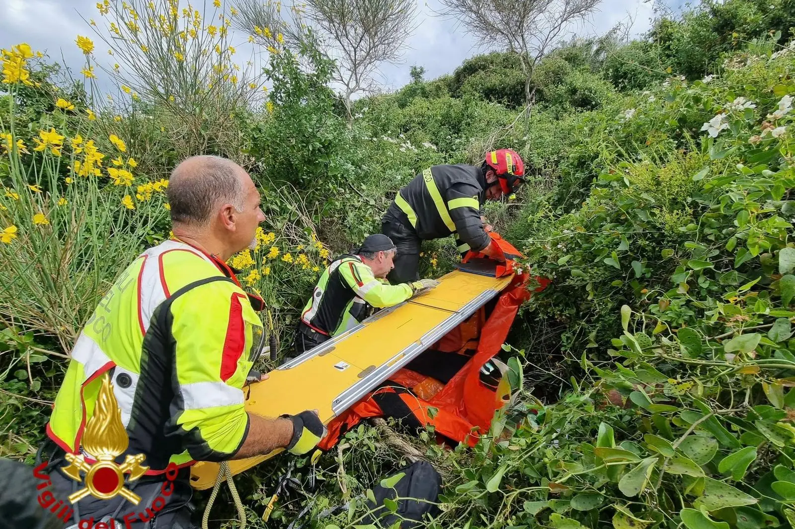 I soccorritori a Osilo