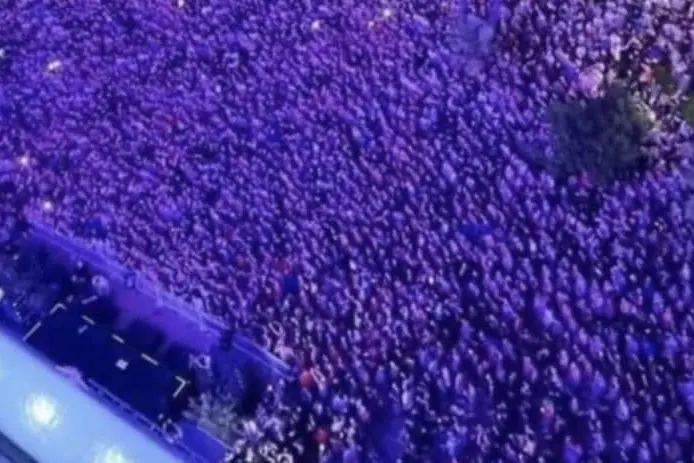 La folla al concerto di Salmo del 13 agosto scorso (archivio L'Unione Sarda)