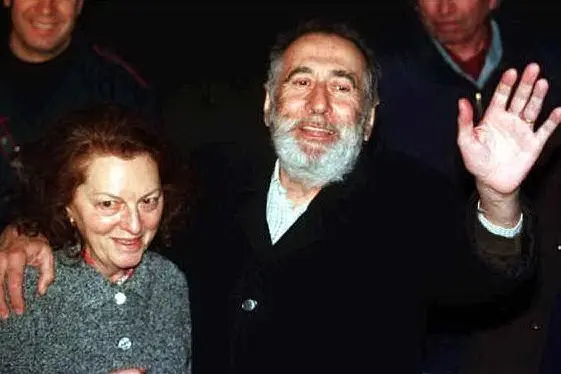 Giuseppe Soffiantini con la moglie