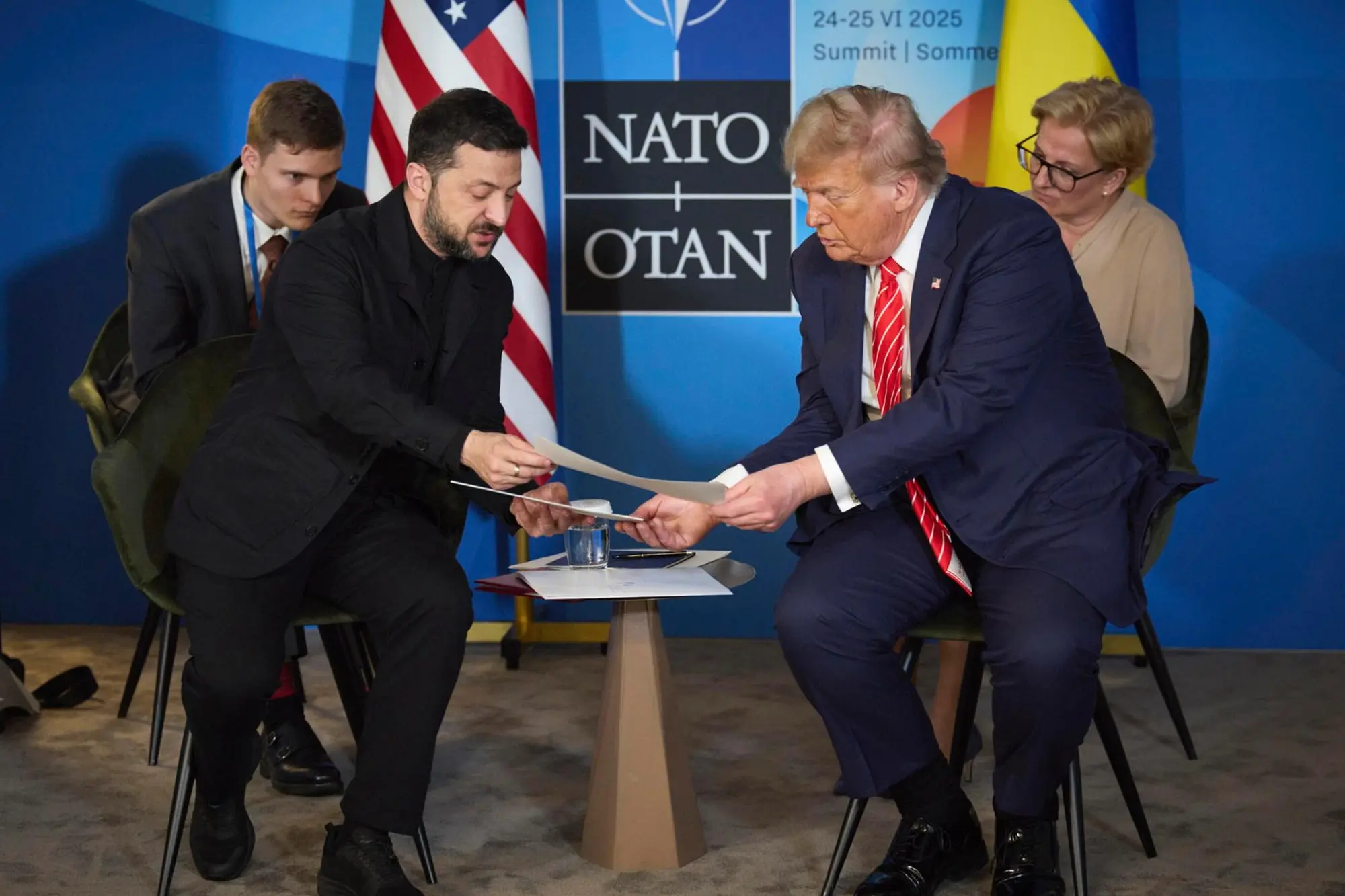 Trump con Zelensky (Ansa)