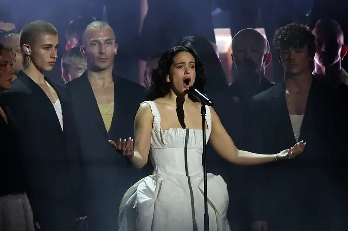 epa12785252 Rosalia performs during the 2026 BRIT Awards live show at the Co-op Live Arena, Manchester, Britain, 28 February 2026. The annual pop music awards are presented by the British Phonographic Industry (BPI). EPA/ADAM VAUGHAN