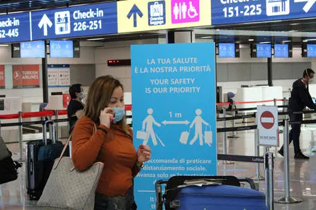 L'aeroporto di Fiumicino (foto Ansa)