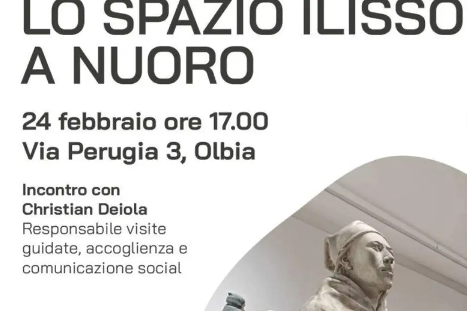 La locandina dell’incontro dell’Olbia Community Hub dedicato allo Spazio Ilisso