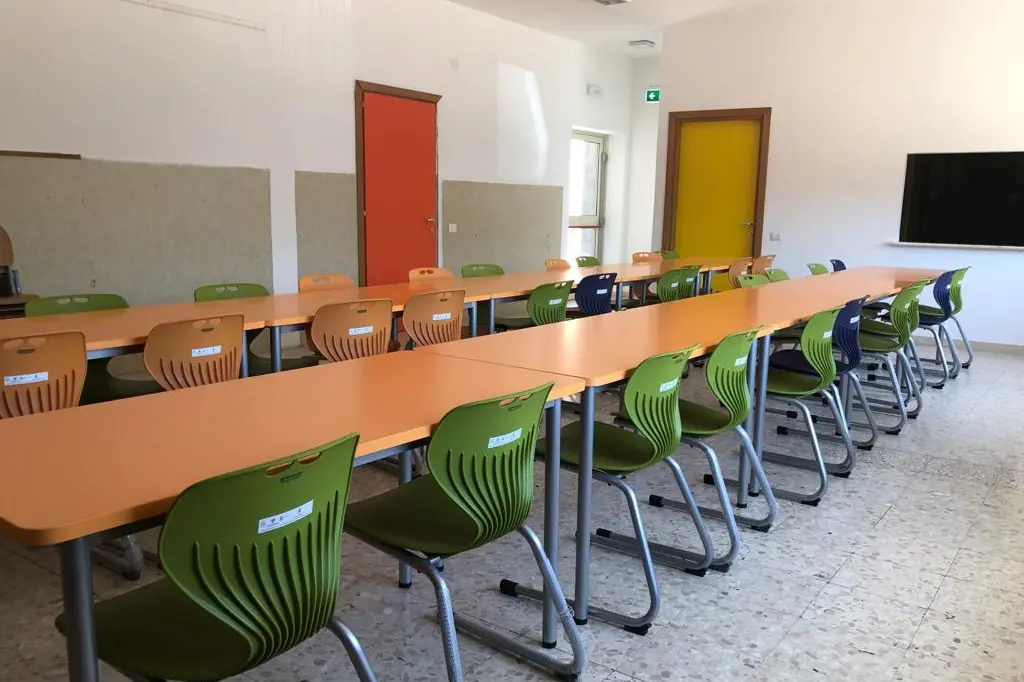 Quartucciu, la mensa scolastica dell'istituto Cortis (foto Francesca Melis)