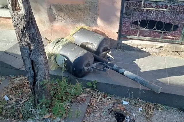 Derado nel centro del paese (Foto concessa)