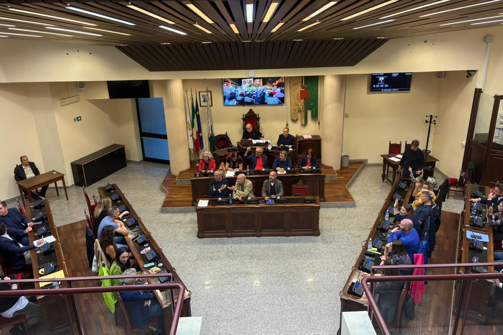 Consiglio comunale a Quartu (Foto F. Lai)