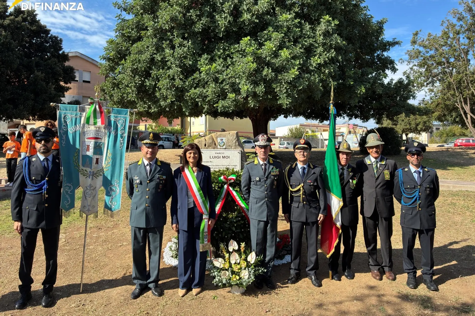 L'omaggio al finanziere Luigi Moi