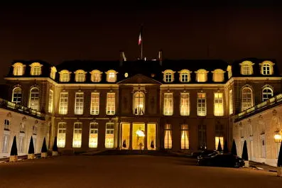 Il palazzo dell'Eliseo in Francia (foto Ansa)