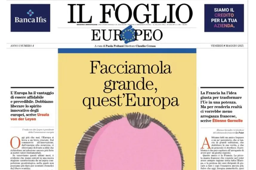 La prima pagina dello speciale de Il Foglio