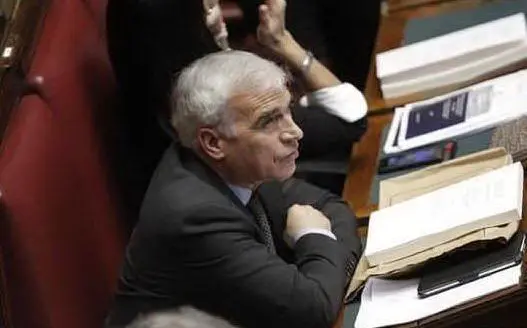 Rocco Palese ha sfoggiato in aula una maglietta con scritto &quot;99,19%&quot;, la percentuale delle sue presenze in Parlamento