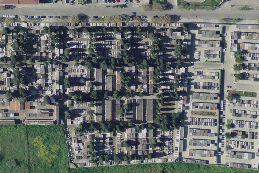 Il cimitero di Sorso (foto concessa)