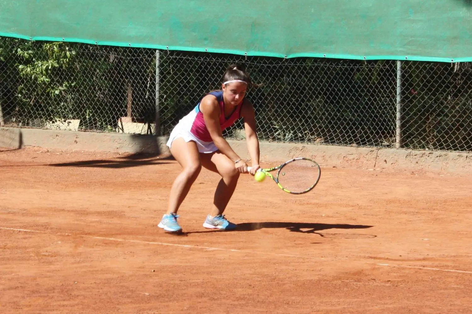 Camilla Gennaro in campo al Forte Village (foto Antonio Burruni)