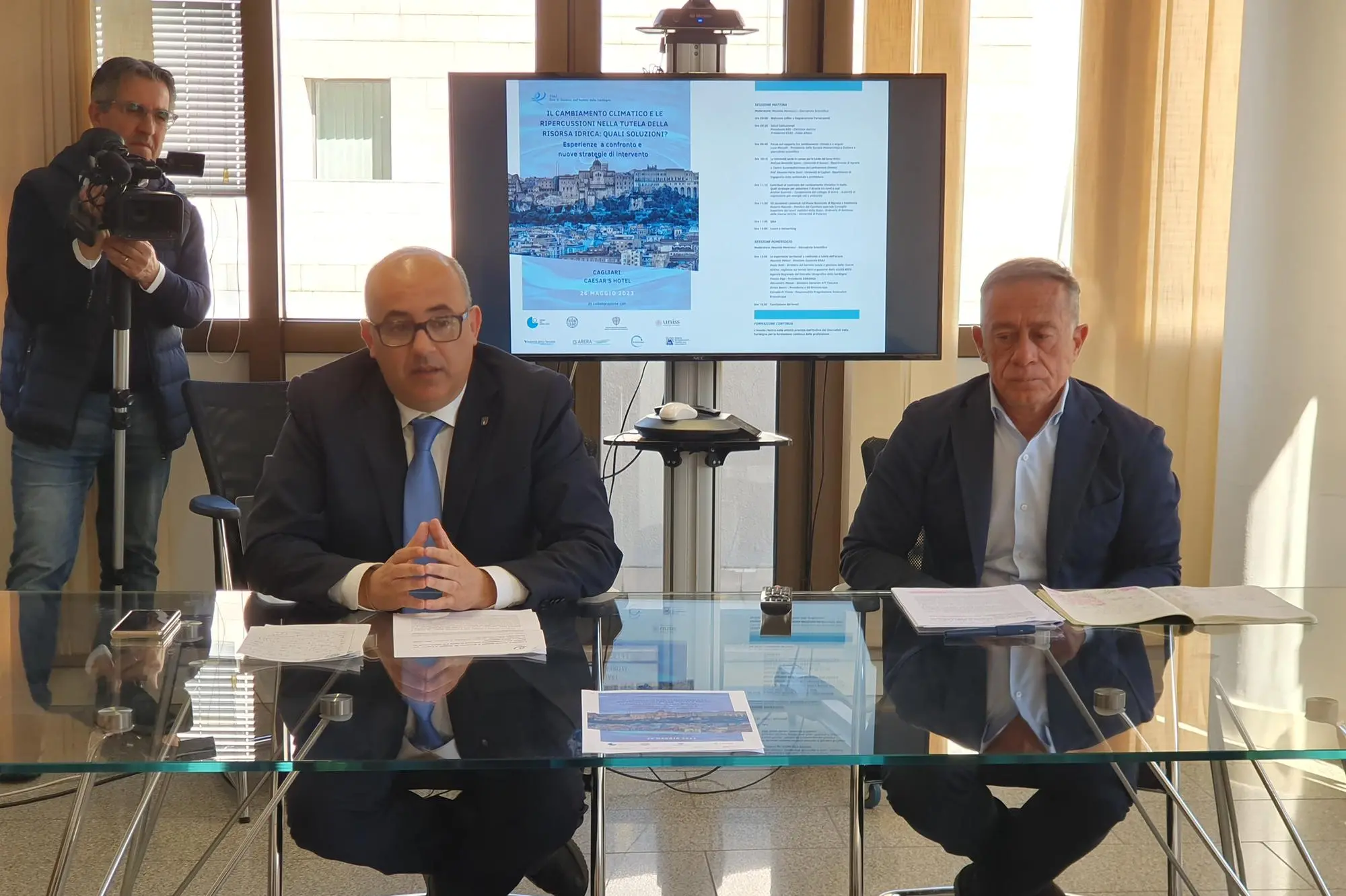 La presentazione dei dati e del convegno a Cagliari (foto Egas)