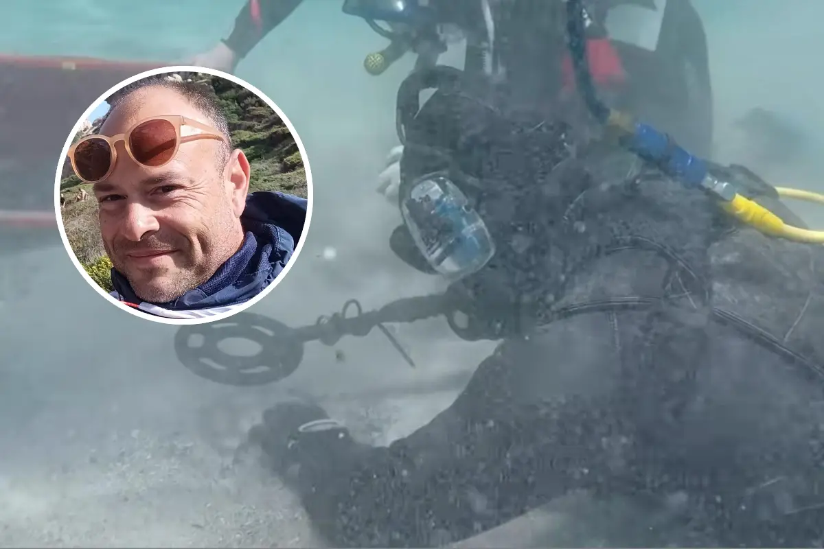 Il ritrovamento delle monete e, nel tondo, Davide Azara