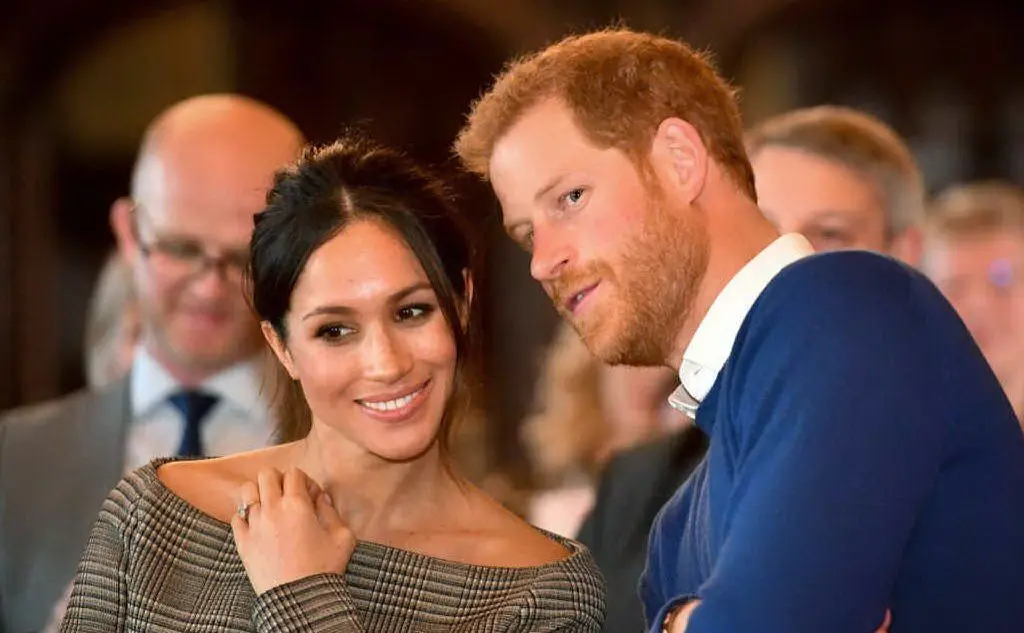 Insieme alla moglie, Meghan Markle