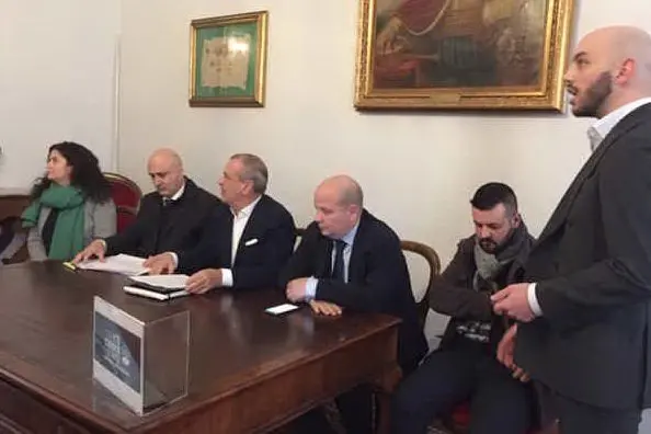 La conferenza stampa di Fratelli d'Italia (foto Caterina Fiori)