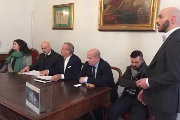 La conferenza stampa di Fratelli d'Italia (foto Caterina Fiori)