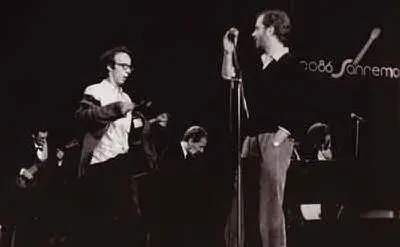 Con Francesco De Gregori e Roberto Benigni (foto Wikipedia)