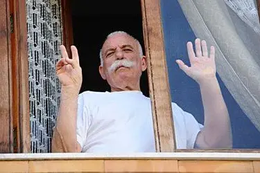 Doddore Meloni nella sua abitazione