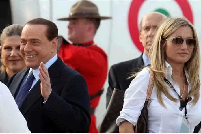 Federica Gagliardi con Silvio Berlusconi