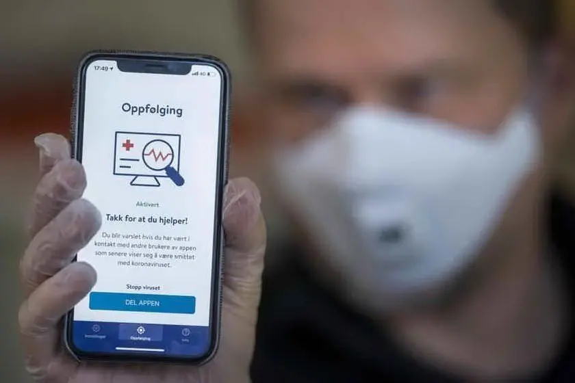 La app utilizzata in Norvegia (archivio US)