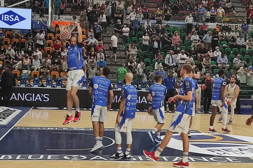 Miro Bilan in schiacciata (foto L'Unione Sarda - Marras)
