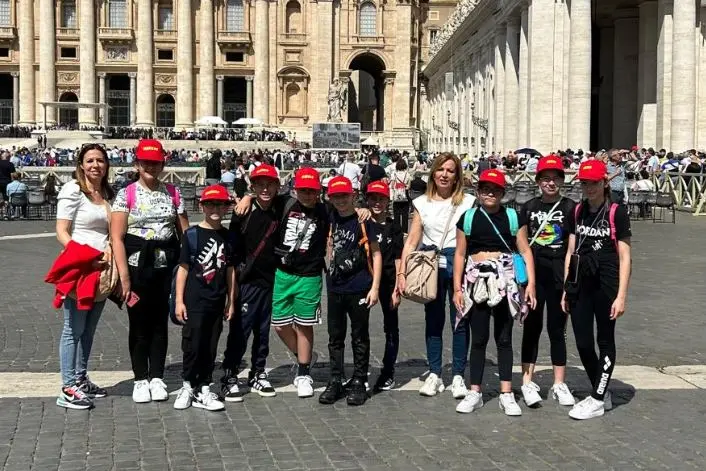 I ragazzini a Roma (foto concessa)