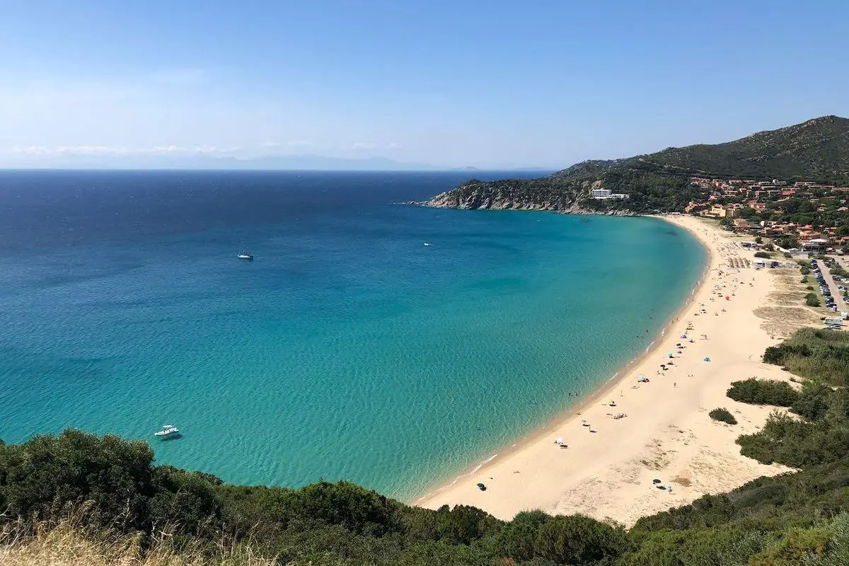La spiaggia di Mari Pintau, a Quartu Sant'Elena