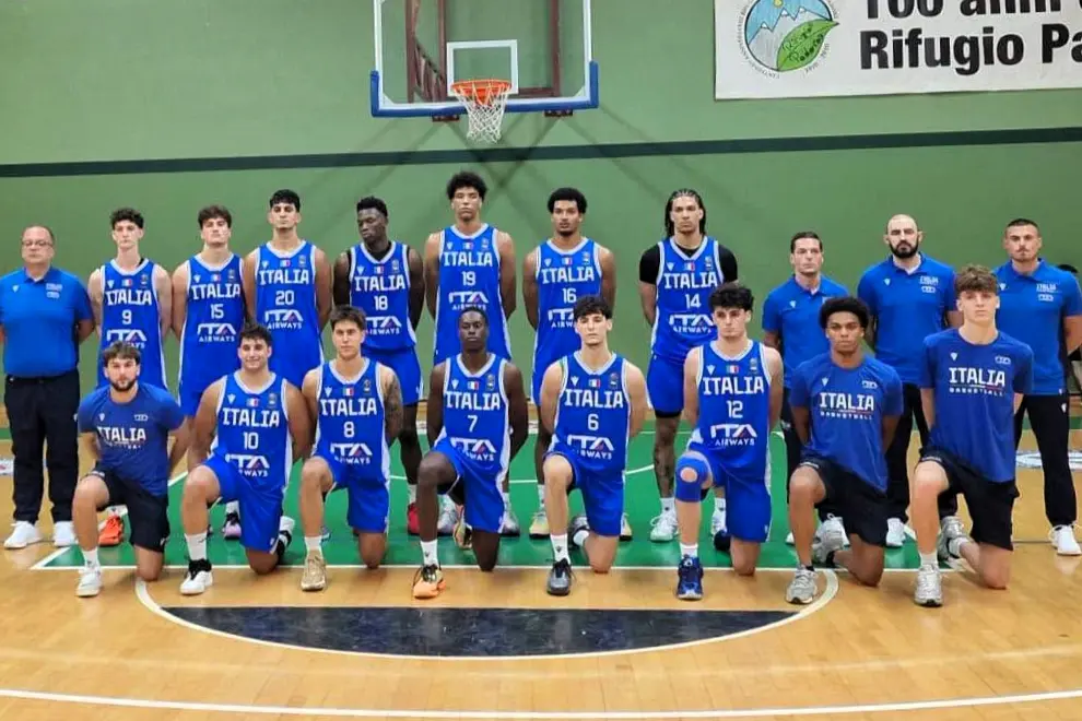 La nazionale U20, Trucchetti ha il numero 10 (foto Italbasket)