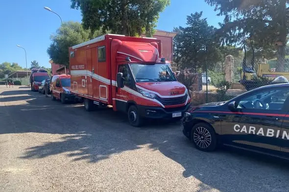 Le ricerche di Teseo Cocco (foto Serreli)