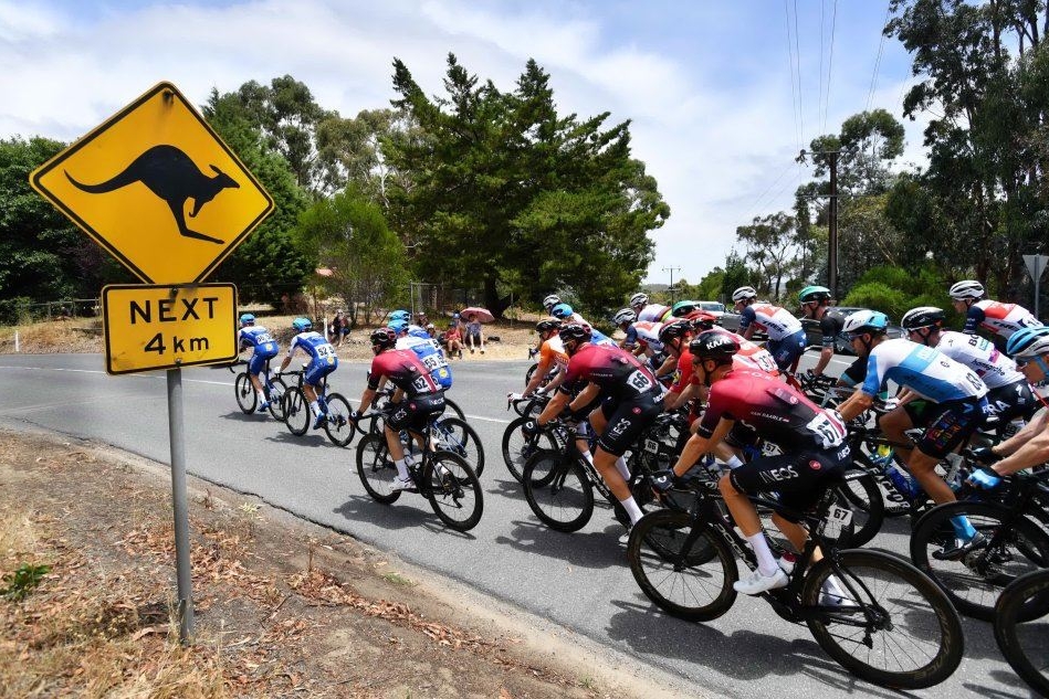 Una tappa del Tour Down Under 2020 in Australia (Ansa)