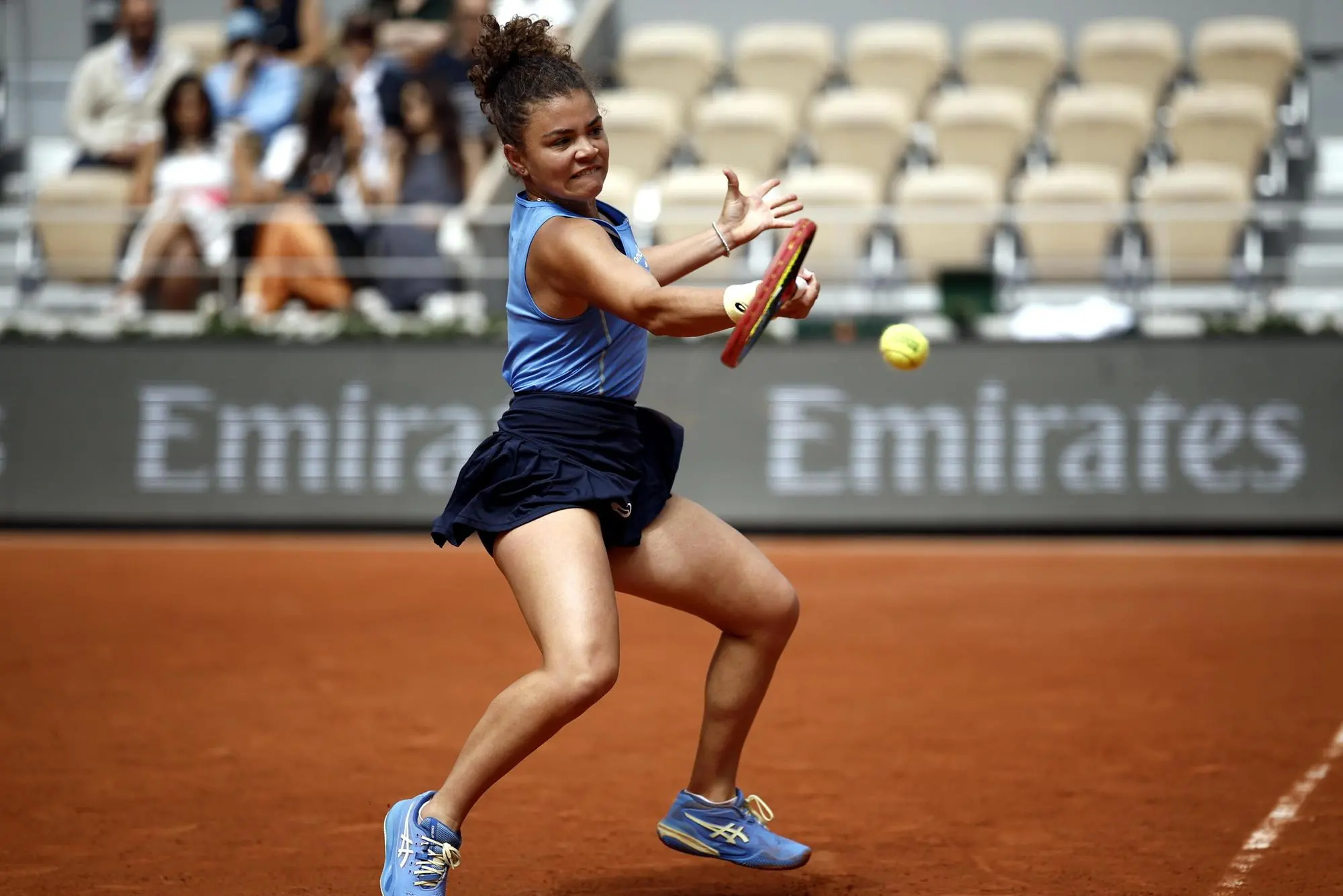 Jasmine Paolini al Roland Garros (foto Ansa)