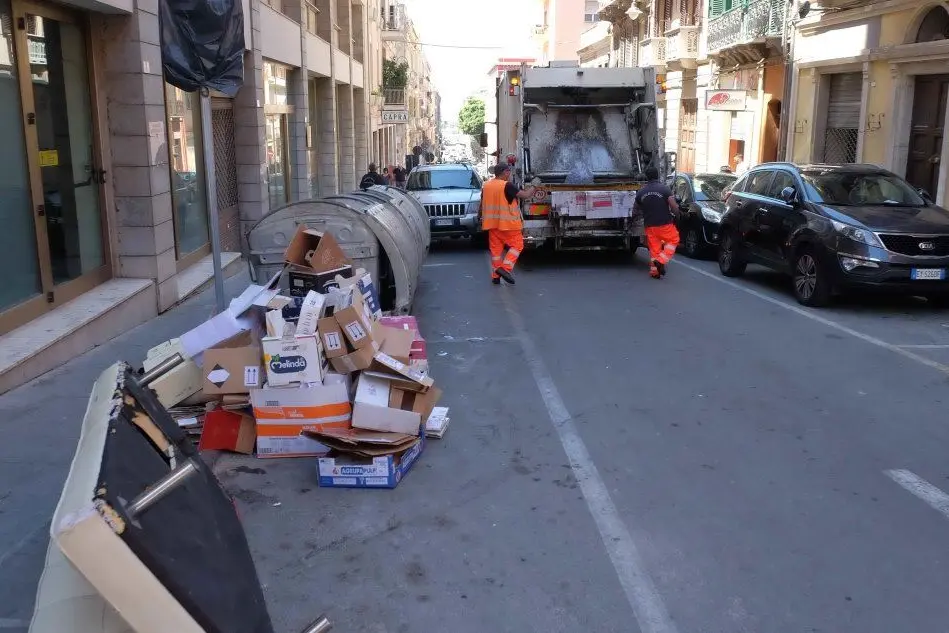 Alcune strade
 del centro di Cagliari