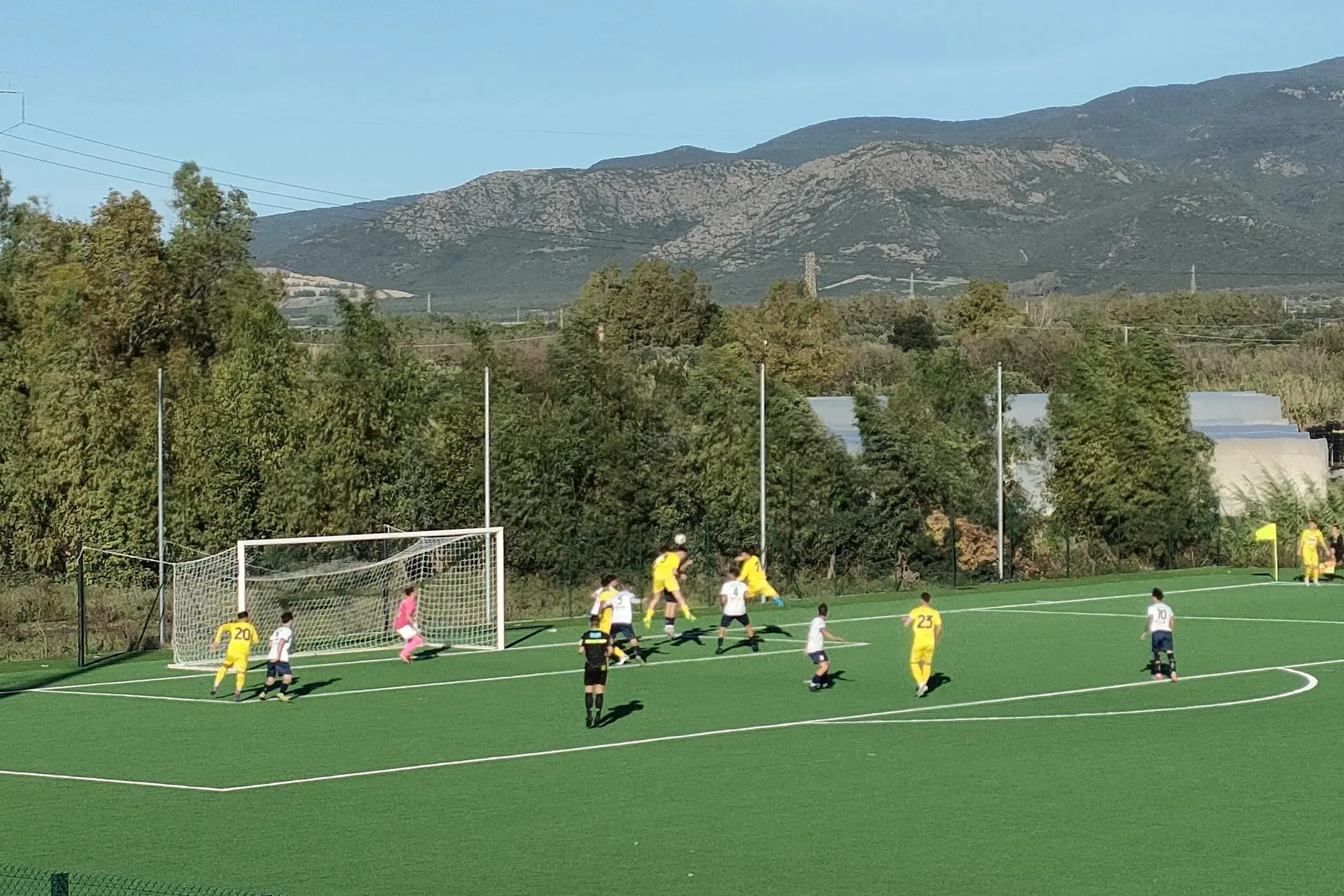 Nella foto una partita del Terralba (foto di Giacomo Pala)