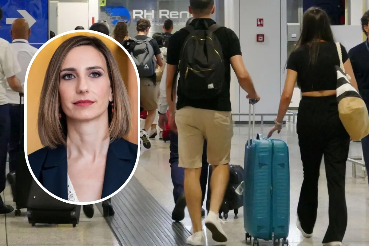 L'aeroporto di Cagliari e l'assessora Barbara Manca